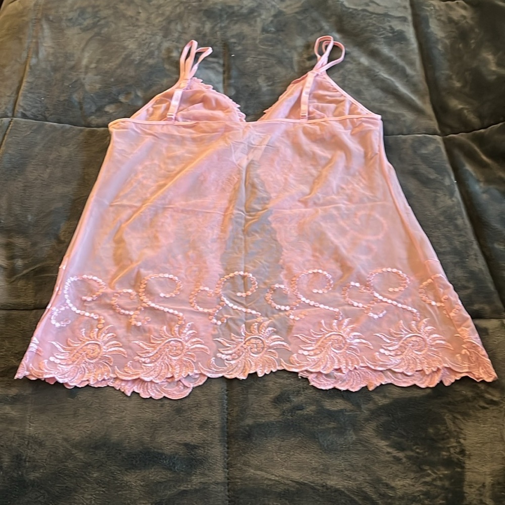 A.C.T. International pink lace lingerie two piece size 2X - Picture 4 of 7
